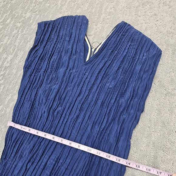 Partow Liana Micropleat Midi Dress In Dusk Blue Womens Sz 2 NWT - Picture 11 of 16